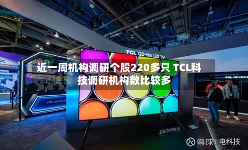 近一周机构调研个股220多只 TCL科技调研机构数比较多-第1张图片
